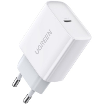 Мережевий зарядний Пристрій UGREEN CD137 Fast Charging Power Adapter With PD QC4.0 20W 3A (60450) White
