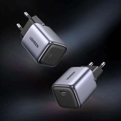 Мережевий Зарядний пристрій UGREEN CD318 Nexode Mini 20W PD GaN Tech Charger (90664) Gray Мережевий Зарядний пристрій UGREEN CD318 Nexode Mini 20W PD GaN Tech Charger (90664) Gray