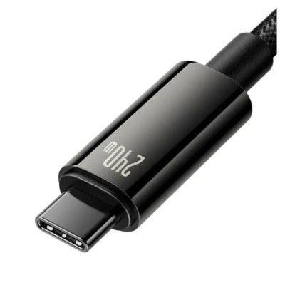 Cable Baseus Tungsten Gold Type-C To Type-C 240W (CAWJ040001) 1m Black