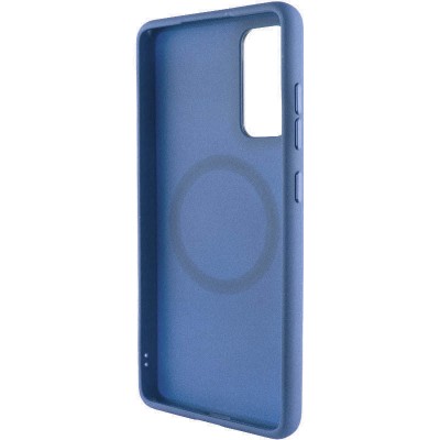 TPU чохол Bonbon Metal Style with MagSafe для Samsung Galaxy A55 Синій / Denim Blue