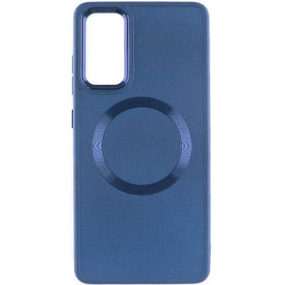 TPU чохол Bonbon Metal Style with MagSafe для Samsung Galaxy A55 Синій / Denim Blue