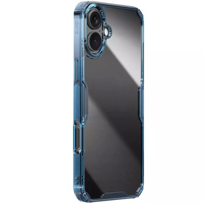 TPU чохол Nillkin Nature Pro Series для Apple iPhone 16 (6.1") Синій (прозорий)