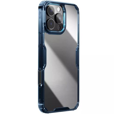TPU чохол Nillkin Nature Pro Series для Apple iPhone 16 Pro (6.3") Синій (прозорий) TPU чохол Nillkin Nature Pro Series для Apple iPhone 16 Pro (6.3") Синій (прозорий)
