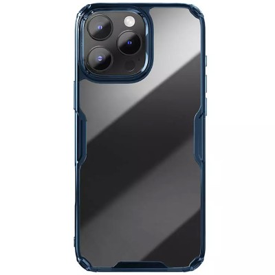 TPU чохол Nillkin Nature Pro Series для Apple iPhone 16 Pro (6.3") Синій (прозорий) TPU чохол Nillkin Nature Pro Series для Apple iPhone 16 Pro (6.3") Синій (прозорий)
