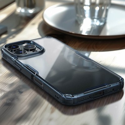 TPU чохол Nillkin Nature Pro Series для Apple iPhone 16 Pro (6.3") Синій (прозорий) TPU чохол Nillkin Nature Pro Series для Apple iPhone 16 Pro (6.3") Синій (прозорий)