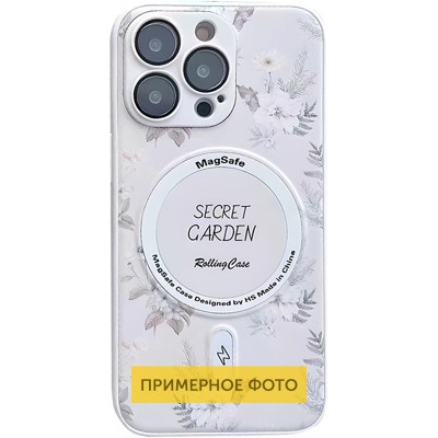 TPU+PC чохол Secret Garden with MagSafe для Apple iPhone 16 (6.1") White TPU+PC чохол Secret Garden with MagSafe для Apple iPhone 16 (6.1") White