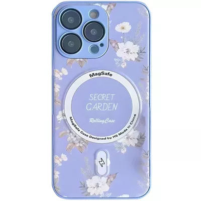 TPU+PC чохол Secret Garden with MagSafe для Apple iPhone 16 Pro (6.3") Lilac