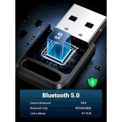 USB-адаптер UGREEN CM390 Bluetooth 5.0 Black (80890)