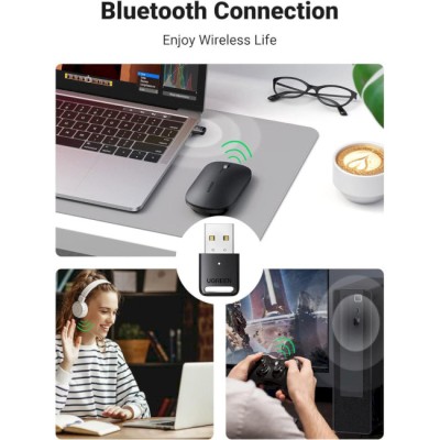 USB-адаптер UGREEN CM390 Bluetooth 5.0 Black (80890)