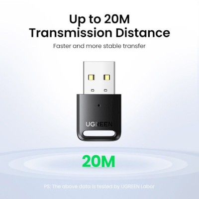 USB-адаптер UGREEN CM591 Bluetooth 5.3 Black (90225)