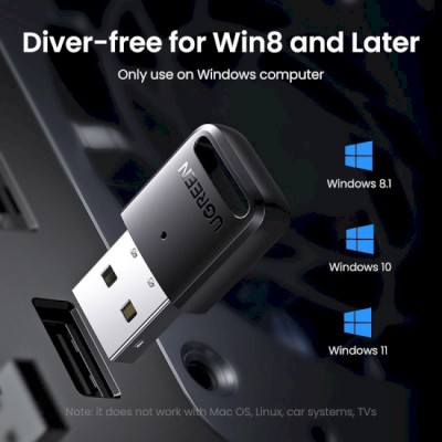 USB-адаптер UGREEN CM591 Bluetooth 5.3 Black (90225)