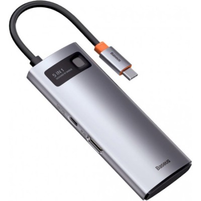 USB-Хаб Baseus Metal Gleam Series 5-in-1 Type-C CAHUB-CX0G