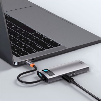USB-Хаб Baseus Metal Gleam Series 5-in-1 Type-C CAHUB-CX0G