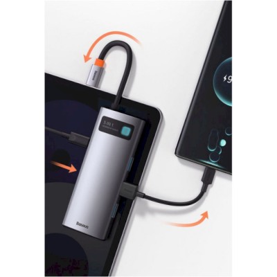 USB-Хаб Baseus Metal Gleam Series 5-in-1 Type-C CAHUB-CX0G