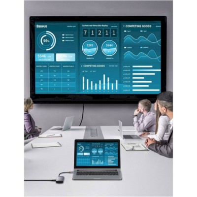 USB-Хаб Baseus Metal Gleam Series 5-in-1 Type-C CAHUB-CX0G