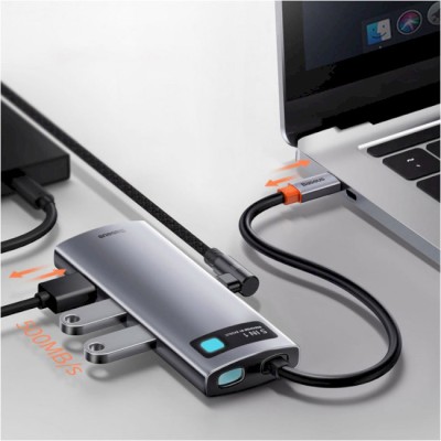 USB-Хаб Baseus Metal Gleam Series 5-in-1 Type-C CAHUB-CX0G
