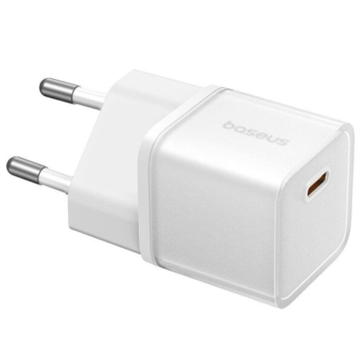 Зарядний Пристрій Baseus GaN5S 20W Fast Charger (1 Type-C) (P10162503213-00) White