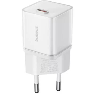 Зарядний Пристрій Baseus GaN5S 30W Wall charger 1Type-C (P10162504213-00) White