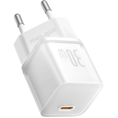 Зарядний Пристрій Baseus GaN5S 30W Wall charger 1Type-C (P10162504213-00) White