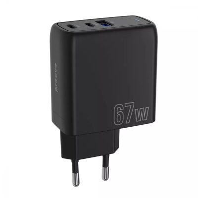 Зарядний Пристрій Proove Shot GaN 67W (2Type-C + USB) (WCSG67120001) Black