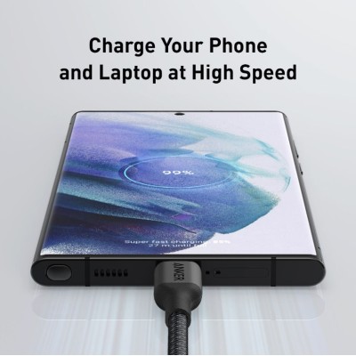 кабель ANKER 544 USB-C to USB-C - 0.9m 140W Bio-Nylon (Чорний)