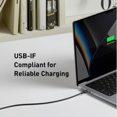 кабель ANKER 544 USB-C to USB-C - 0.9m 140W Bio-Nylon (Чорний)