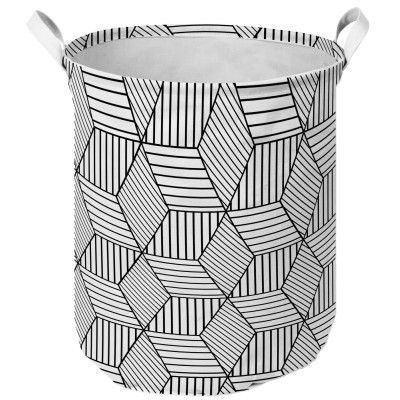 Корзина IDEA HOME TC-39 круг. ткан. Geometry 40x50 см (TC-39 круг. ткан. Geometry)
