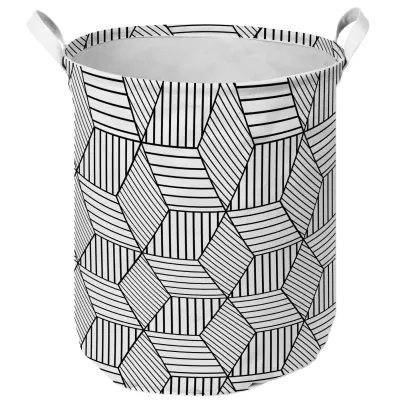 Корзина IDEA HOME TC-39 круг. ткан. Geometry 40x50 см (TC-39 круг. ткан. Geometry)