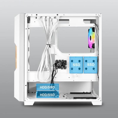 Корпус ATX W/O PSU GUARDIAN WOOD CSAZ-520WW AZZA