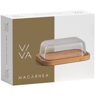 Маслянка VIVA BAMBOO / 17х12.5х5.9 см в уп. (LB-640)