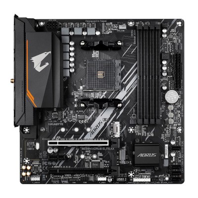 Материнська плата AMD B550 SAM5 MATX B550M AORUS ELITE AX GIGABYTE Материнська плата AMD B550 SAM5 MATX B550M AORUS ELITE AX GIGABYTE