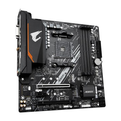 Материнська плата AMD B550 SAM5 MATX B550M AORUS ELITE AX GIGABYTE Материнська плата AMD B550 SAM5 MATX B550M AORUS ELITE AX GIGABYTE