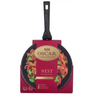 Сковорода OSCAR NEST 24 см з кришкою (OSR-1100-24)