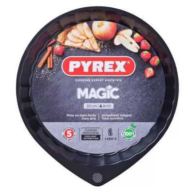 Форма PYREX MAGIC мет.форма кругл д/пирога 30см хв.борт (MG30BN6/7646)