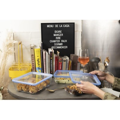 Форма с/к PYREX Pure Glass 1.6 л прямокут.22x17x6см скл.криш (242A000/8045)