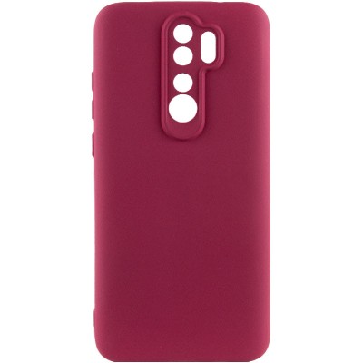 Чехол Silicone Cover Lakshmi Full Camera (A) для Xiaomi Redmi 9 Бордовый / Marsala