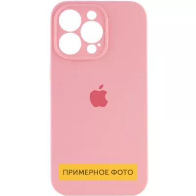 Чохол Silicone Case Full Camera Protective (AA) для Apple iPhone 16 Plus (6.7") Рожевий / Light pink