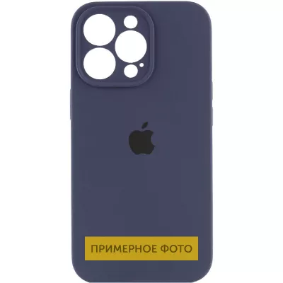 Чохол Silicone Case Full Camera Protective (AA) для Apple iPhone 16 Plus (6.7") Темно-синій / Midnight blue