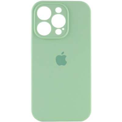 Чохол Silicone Case Full Camera Protective (AA) для Apple iPhone 16 Pro (6.3") Зелений / Pistachio Чохол Silicone Case Full Camera Protective (AA) для Apple iPhone 16 Pro (6.3") Зелений / Pistachio