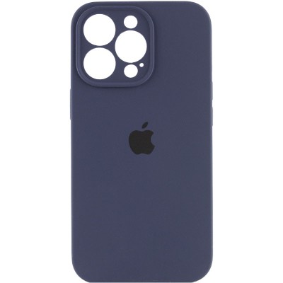 Чохол Silicone Case Full Camera Protective (AA) для Apple iPhone 16 Pro (6.3") Темно-синій / Midnight blue Чохол Silicone Case Full Camera Protective (AA) для Apple iPhone 16 Pro (6.3") Темно-синій / Midnight blue