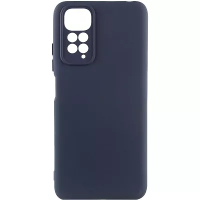 Чохол Silicone Cover Lakshmi Full Camera (AAA) для Xiaomi Redmi Note 11 (Global) / Note 11S Темно-синій / Midnight blue