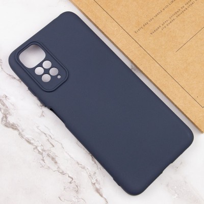 Чохол Silicone Cover Lakshmi Full Camera (AAA) для Xiaomi Redmi Note 11 (Global) / Note 11S Темно-синій / Midnight blue