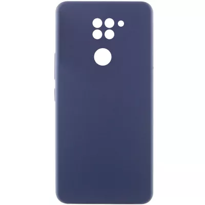Чохол Silicone Cover Lakshmi Full Camera (AAA) для Xiaomi Redmi Note 9 / Redmi 10X Темно-синій / Midnight blue