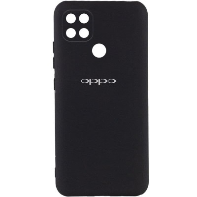 Чохол Silicone Cover My Color Full Camera (A) для Oppo A15s / A15 Чорний / Black