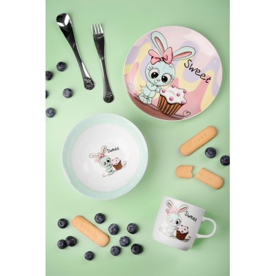 Набір посуду дит. Limited Edition SWEET BUNNY /НАБІР/3 пр. короб (YF6026)