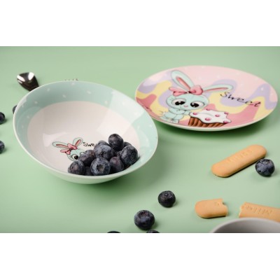 Набір посуду дит. Limited Edition SWEET BUNNY /НАБІР/3 пр. короб (YF6026)