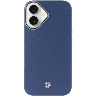 Чохол PC+Leather SGP with MagSafe для Apple iPhone 16 (6.1") Blue