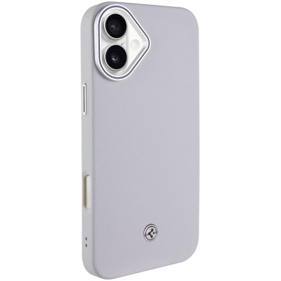 Чохол PC+Leather SGP with MagSafe для Apple iPhone 16 (6.1") Grey
