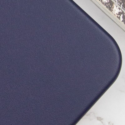 Шкіряний чохол Leather Case (AAA) with MagSafe and Animation для Apple iPhone 14 Pro Max (6.7") Ink