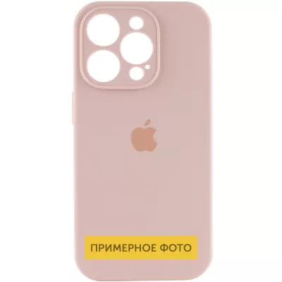 Чохол Silicone Case Full Camera Protective (AA) для Apple iPhone 16 (6.1") Рожевий / Pink Sand